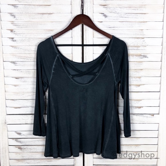 American Eagle | Soft & Sexy Cross Back T-Shirt - Picture 2 of 7